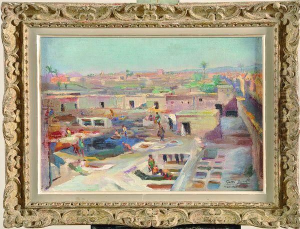 vue De Marrakech Oil Painting by Gaston Jules L. Durel