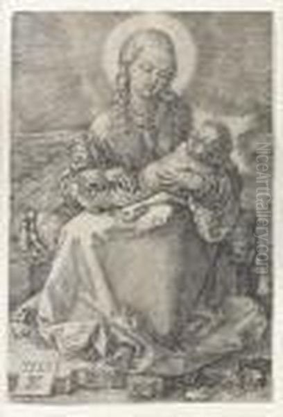 Virgin With The Swaddled Infant Oil Painting by Albrecht Durer