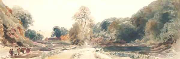 Summertime, Derbyshire Oil Painting by Peter de Wint