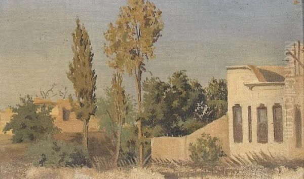 Caire, Vue Depuis Notre Jardin Oil Painting by Johann Ludwig Rudolf Durheim