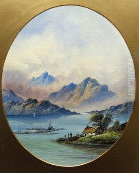 Lake Brienz Oil Painting by Edwin Earp