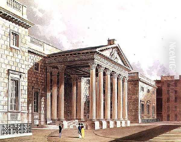 Carlton House, engraved by R. Reeve, c.1819 Oil Painting by William Westall