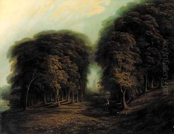 Old Darley Grove Oil Painting by Thomas Webster