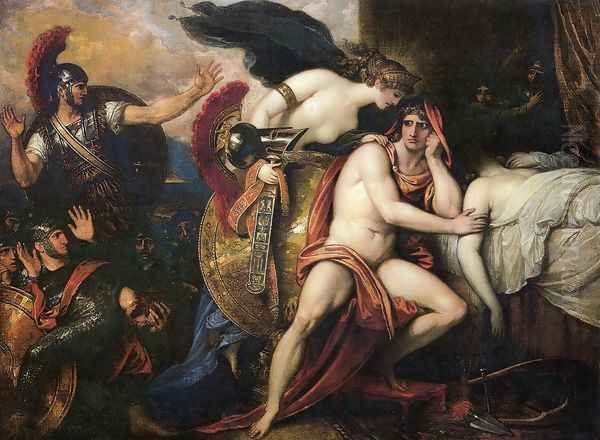 Thetis Bringing the Armor to Achilles I Oil Painting by Benjamin West