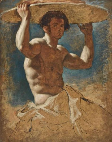 Study Of A Man Oil Painting by William Etty