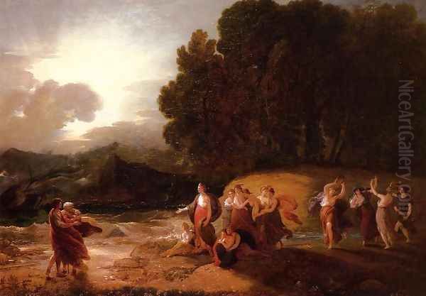 Calypso's Reception of Telemachus and Me Oil Painting by Benjamin West