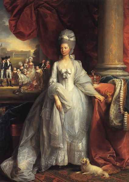 Queen Charlotte Oil Painting by Benjamin West