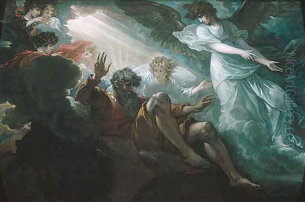 Moses Shown the Promised Land Oil Painting by Benjamin West