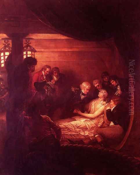 The Death Of Nelson Oil Painting by Benjamin West