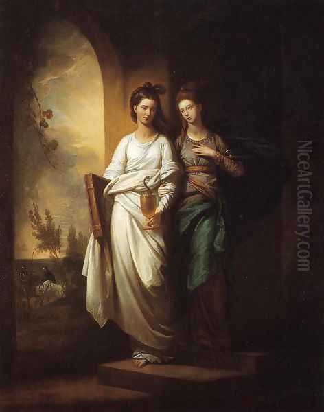 Fidelia and Speranza Oil Painting by Benjamin West