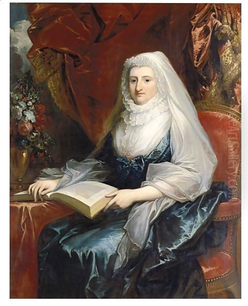 Mrs. Peter Beckford Oil Painting by Benjamin West