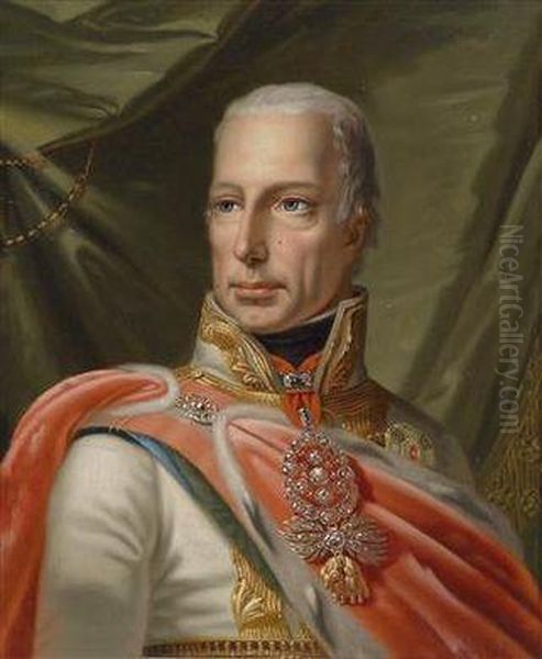 -kaiser Franz Ii Oil Painting by Franz Eybl