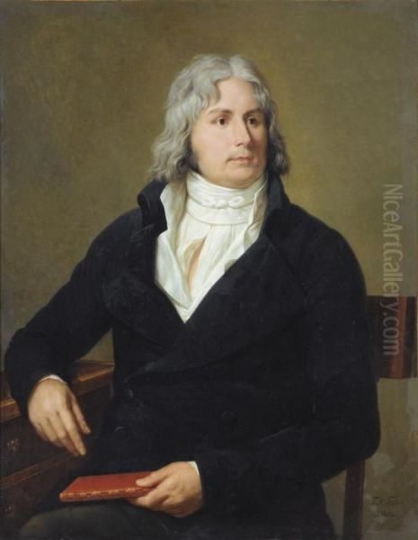 Portrait De Louis-francois Bertin, Dit Bertin L'aine Oil Painting by Francois-Xavier Fabre