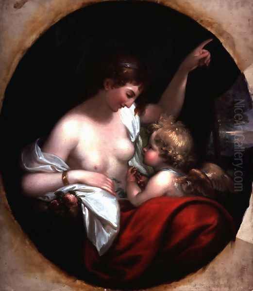 Venus and Cupid Oil Painting by Benjamin West