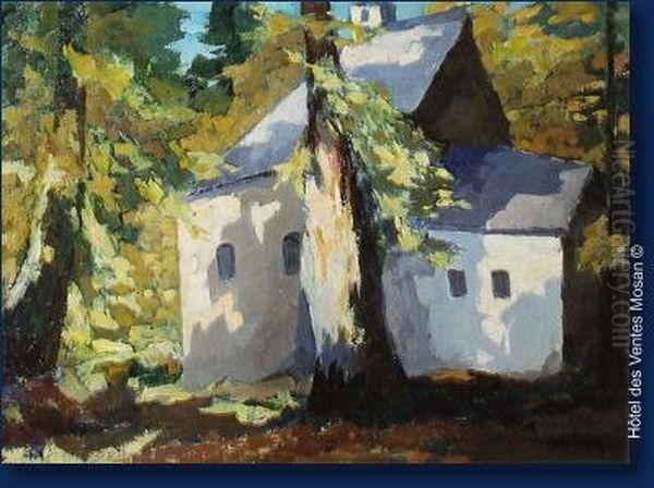 Chapelle Sainte-anne Oil Painting by Elysee Fabry