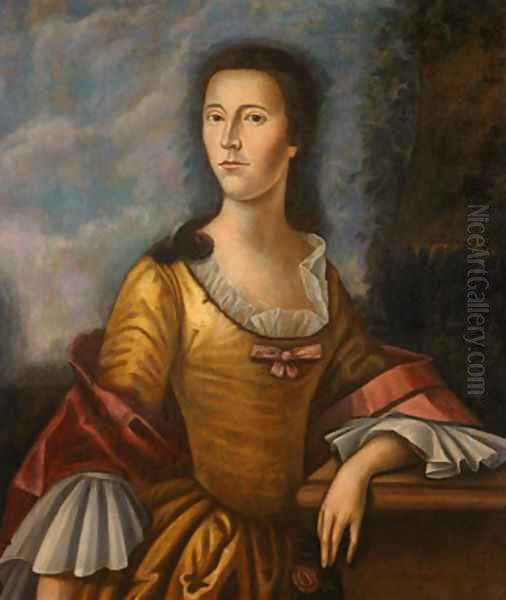 Mary Bethel Boude (Mrs. Samuel Boude) Oil Painting by Benjamin West