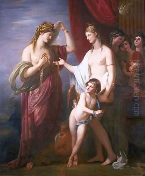 Juno Receiving the Cestus from Venus Oil Painting by Benjamin West