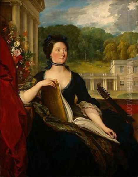 Maria Hamilton Beckford Oil Painting by Benjamin West