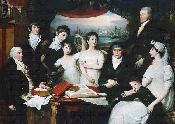 Hope Family Oil Painting by Benjamin West