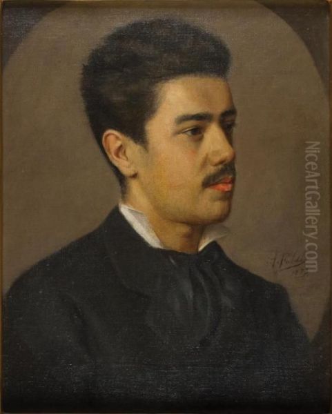 Ritratto Di Giovane Uomo Oil Painting by Arturo Faldi