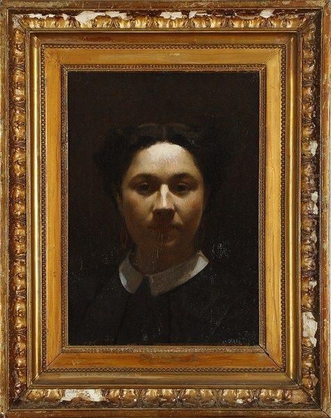 Portrait De Victoria Dubourg Oil Painting by Ignace Henri Jean Fantin-Latour