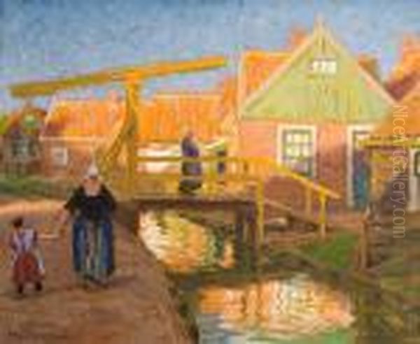 Gezicht Te Zeeland Oil Painting by Edgard Farasyn