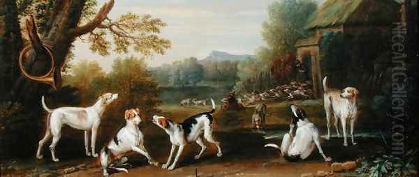 Releasing the Hounds, c.1765 Oil Painting by John Wootton