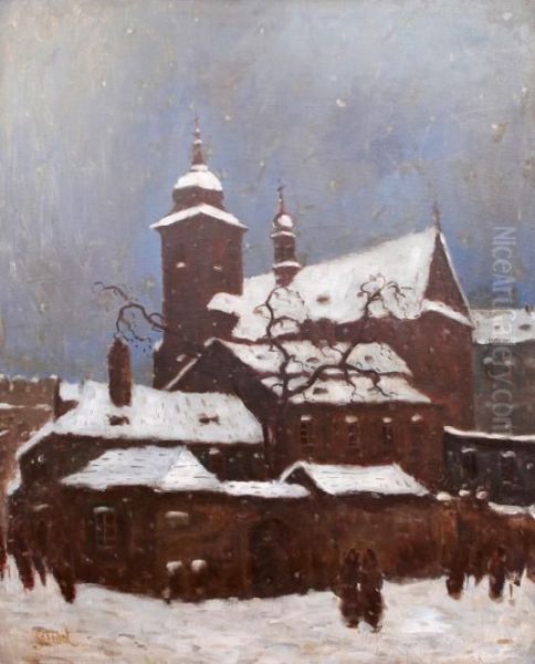 Church And Parish Of Saint Spirit Oil Painting by Stanislav Feikl