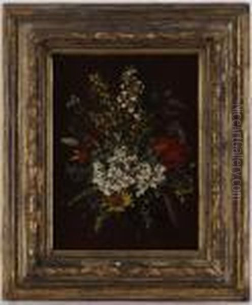 Bouquets De Fleurs Oil Painting by Franz Anton Feilhammer