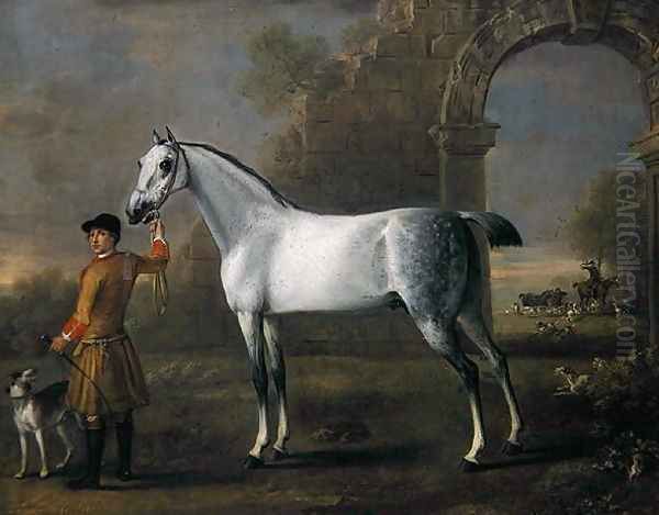 Grey Cardigan, c.1743-6 Oil Painting by John Wootton