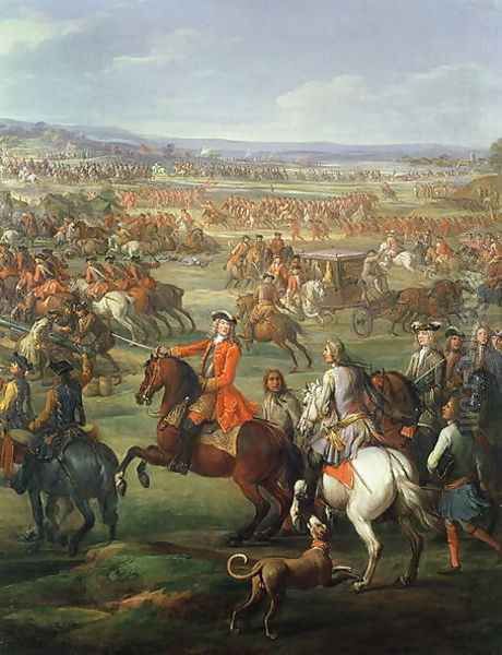 The Battle of Blenheim on the 13th August 1704, c.1743 Oil Painting by John Wootton