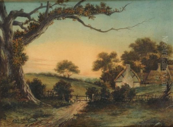 Campagna Inglese Oil Painting by Harry Fenn