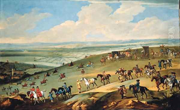 The Warren Hill, Newmarket 2 Oil Painting by John Wootton