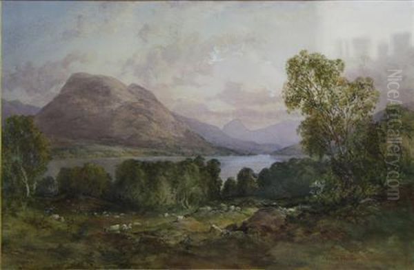 Highland Loch Oil Painting by James Ferrier