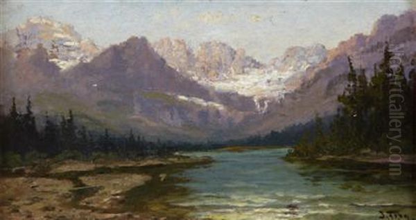 Glacier National Park Oil Painting by John Fery