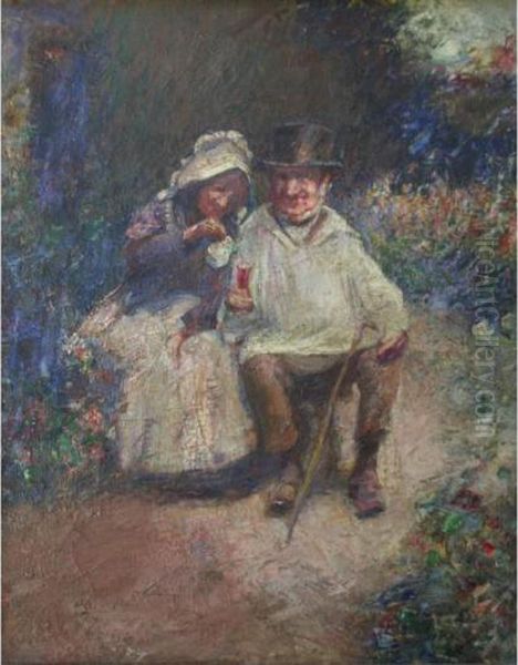 Their Golden Wedding Oil Painting by Harry Filder