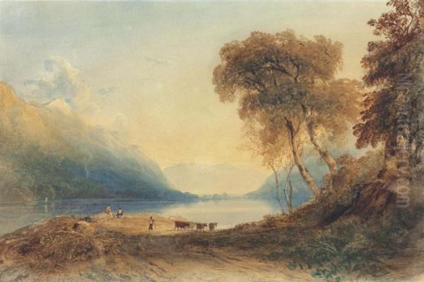 Loch Etive, West Scotland Oil Painting by Anthony Vandyke Copley Fielding