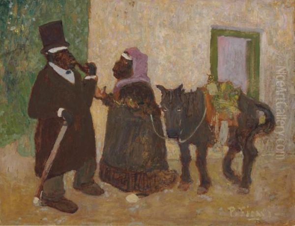 La Curandera Oil Painting by Pedro Figari