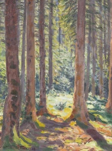 Sommer Im Wald Oil Painting by Waldemar Fink