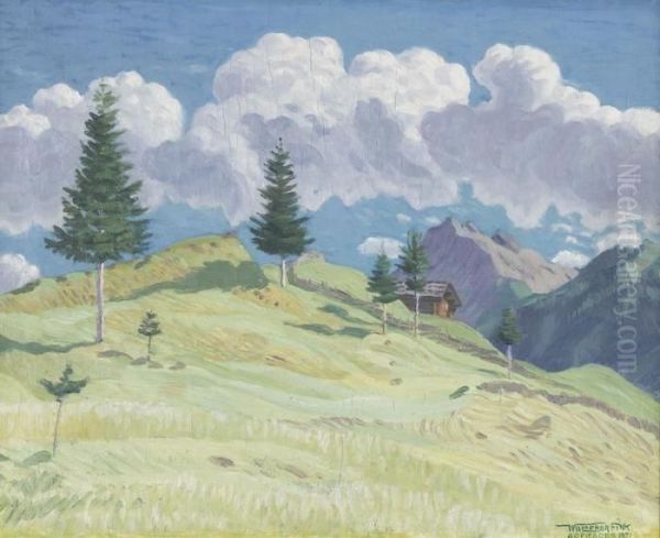 Wolken Die Voruberziehen Oil Painting by Waldemar Fink