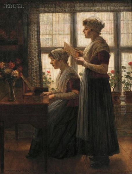 The Song Oil Painting by Walther Firle