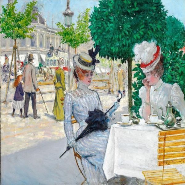 National Scala Oil Painting by Paul-Gustave Fischer