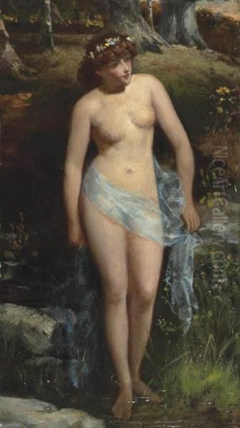 The Nymph Disturbed Oil Painting by John Anster Fitzgerald