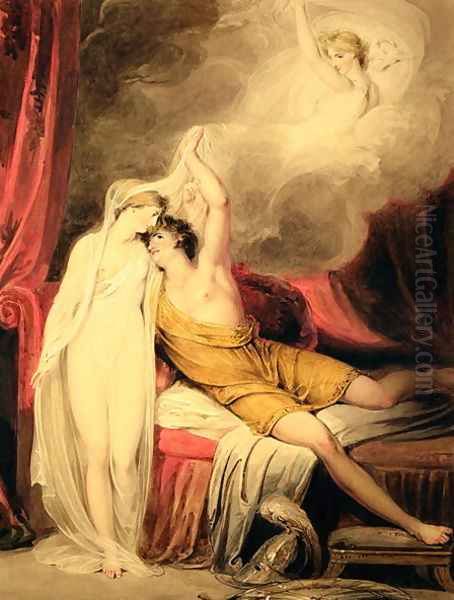 The Reconciliation of Paris and Helen Oil Painting by Richard Westall