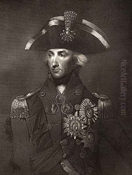 Lord Viscount Nelson Oil Painting by Richard Westall