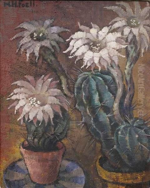 Cacti Oil Painting by Maria Hiller Foll