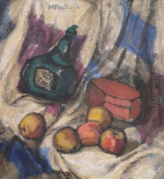 Still Life With Fruits Oil Painting by Maria Hiller Foll