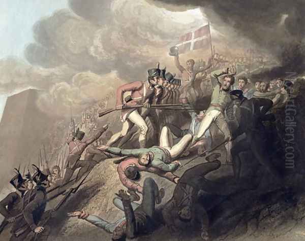 St. Sebastians, 31st August 1813, from The Victories of the Duke of Wellington, engraved by T. Fielding, pub. 1819 Oil Painting by Richard Westall