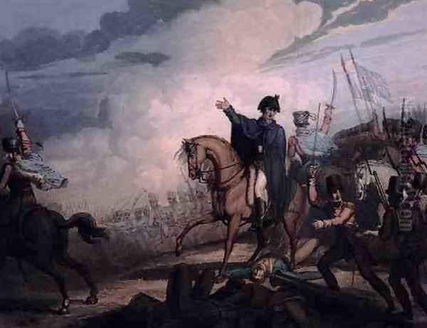 Waterloo, 18th June 1815, from The Victories of the Duke of Wellington, engraved by T. Fielding, pub. 1819 Oil Painting by Richard Westall