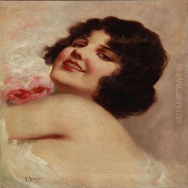 Portrait Of An Italian Woman by Eduardo Forlenza